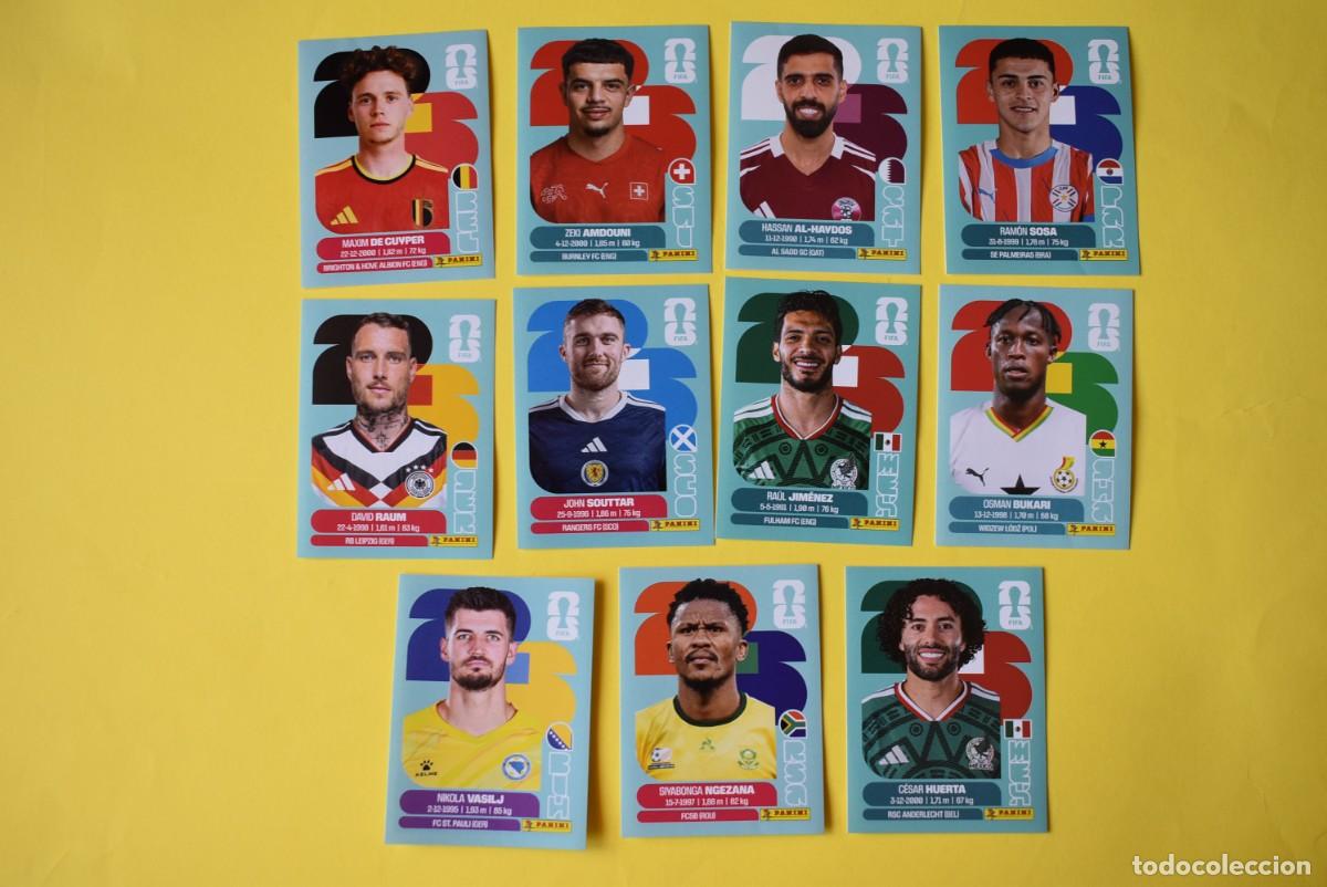 Fu&szlig;ball-Sticker: Lote de 11 cromos Mundial 2026. FIFA World Cup 2026. Panini. Nuevos