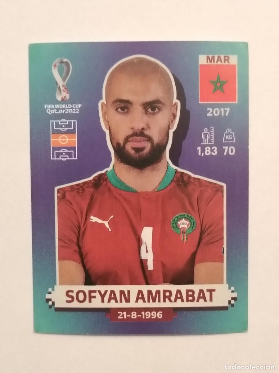 Cromos de f&uacute;tbol: #MAR 11 SOFYAN AMRABAT (MARRUECOS) MUNDIAL QATAR 2022 PANINI