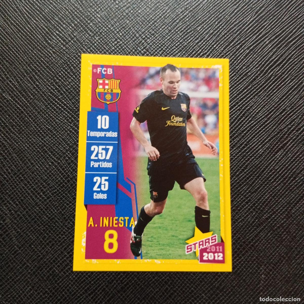Cromos de f&uacute;tbol: 126 INIESTA BARCELONA PANINI COLECCION OFICIAL 2011 2012 CROMO 11 12 - SIN PEGAR - A155 PG12