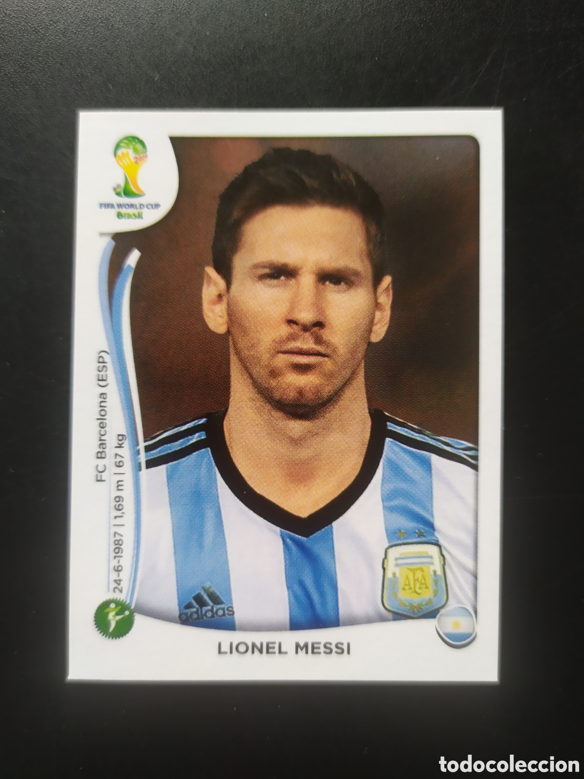 Cromos de f&uacute;tbol: Mundial FIFA Brasil 2014 panini Messi n&deg; 430 Argentina