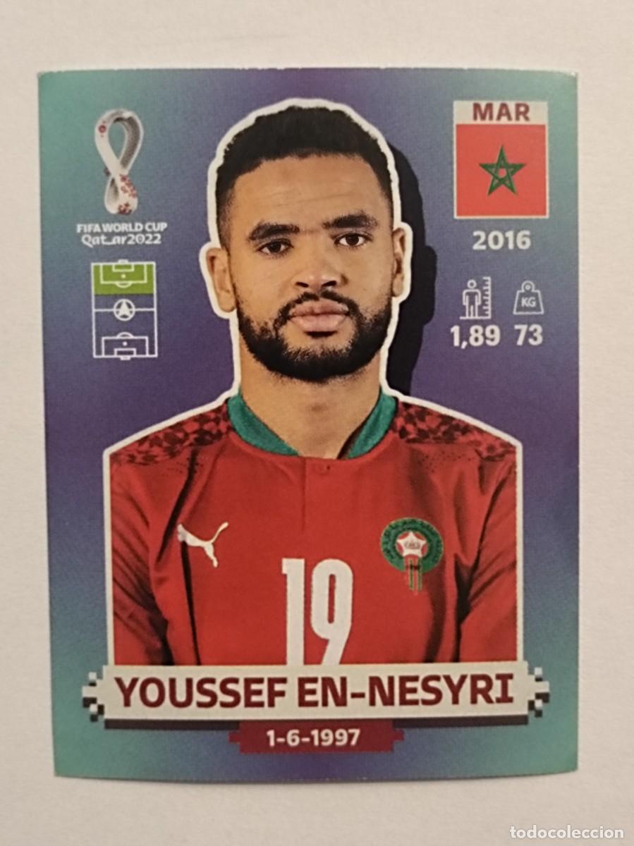 Cromos de f&uacute;tbol: #MAR 17 YOUSSEF EN-NESYRI (MARRUECOS) MUNDIAL QATAR 2022 PANINI