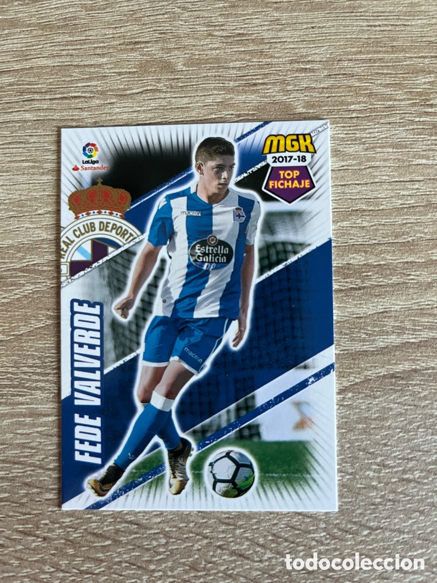 Cromos de f&uacute;tbol: 182 FEDERICO FEDE VALVERDE TOP FICHAJE ROOKIE MEGACRACKS MGK 2017 2018 17 18 DEPORTIVO DE A CORU&Ntilde;A
