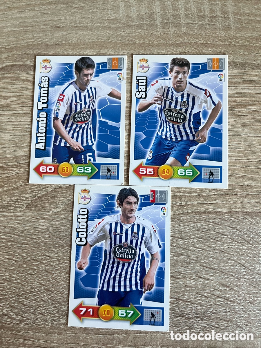 Cromos de f&uacute;tbol: DEPORTIVO DEPOR DE LA A CORU&Ntilde;A ADRENALYN 2010 2011 10 11 LOTE B&Aacute;SICO
