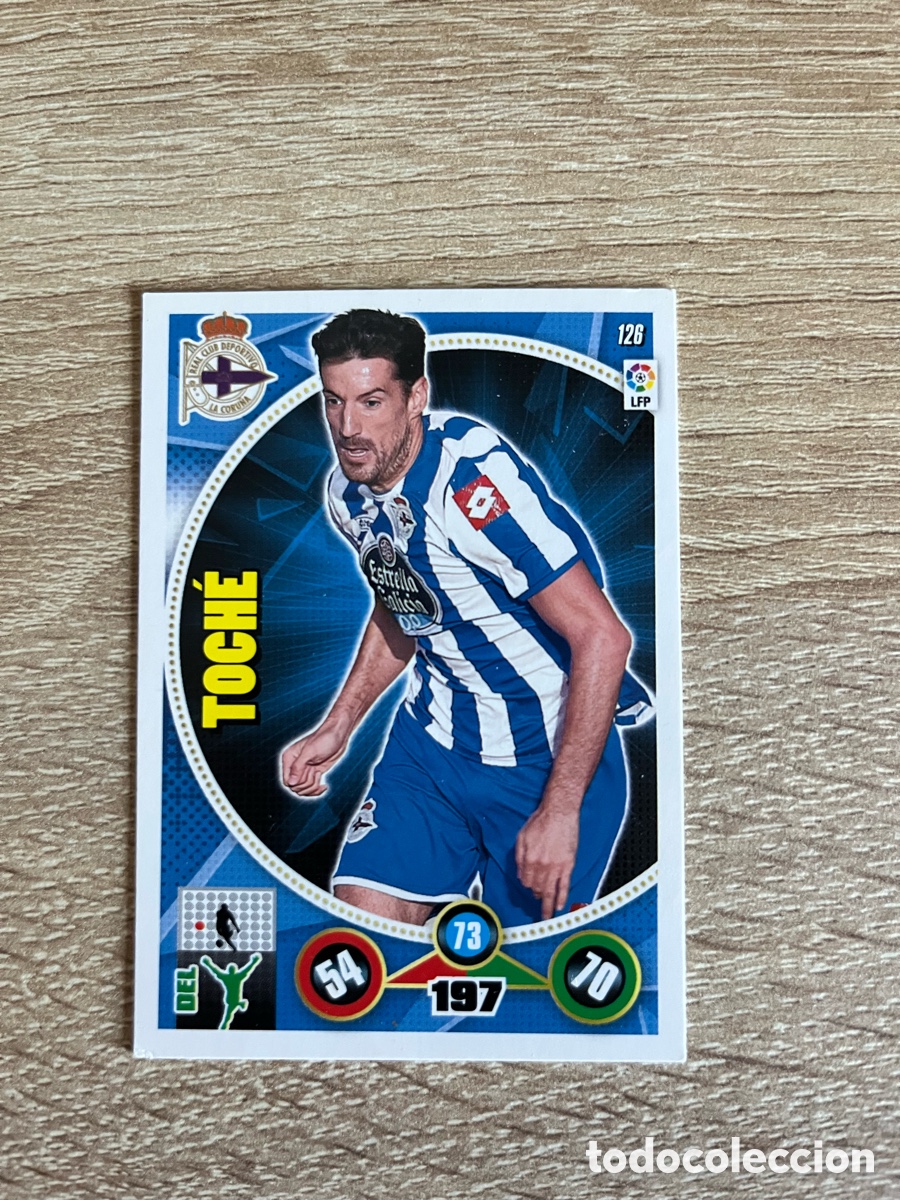 Cromos de f&uacute;tbol: 126 TOCH&Eacute; ADRENALYN 2014 2015 14 15 DEPORTIVO DE LA A CORU&Ntilde;A