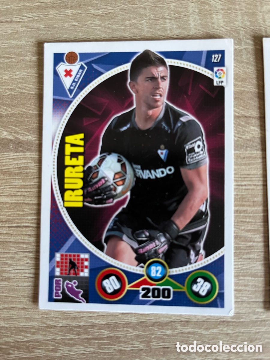 Cromos de f&uacute;tbol: 127 IRURETA ADRENALYN 2014 2015 14 15 EIBAR