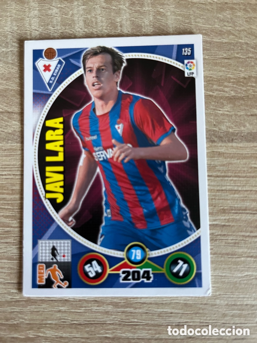 Cromos de f&uacute;tbol: 135 JAVI LARA ADRENALYN 2014 2015 14 15 EIBAR