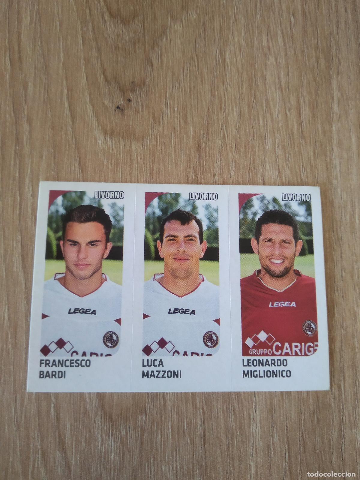 Cromos de f&uacute;tbol: 558 BARDI MAZZONI MIGLIONICO LIVORNO CROMO FUTBOL PANINI LIGA ITALIA 2011-2012 CALCIATORI 11-12