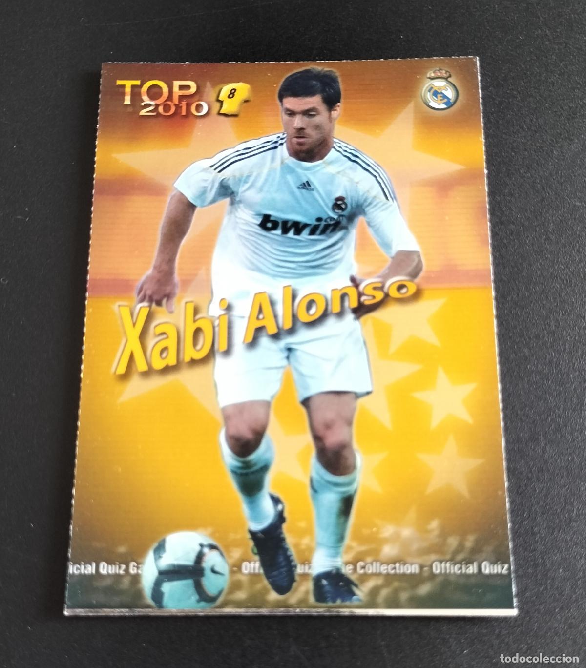 Cromos de f&uacute;tbol: 612 XABI ALONSO TOP AMARILLO REAL MADRID CROMOS MUNDICROMO QUIZ GAME 2009 2010 09 10