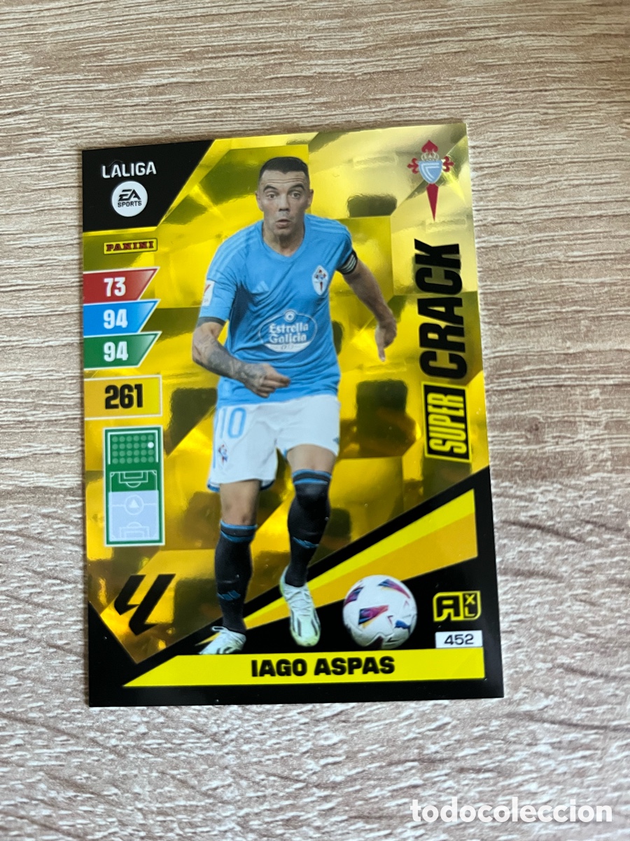 Cromos de f&uacute;tbol: 452 IAGO ASPAS SUPERCRACK SUPER CRACK ADRENALYN 2023 2024 23 24 CELTA DE VIGO