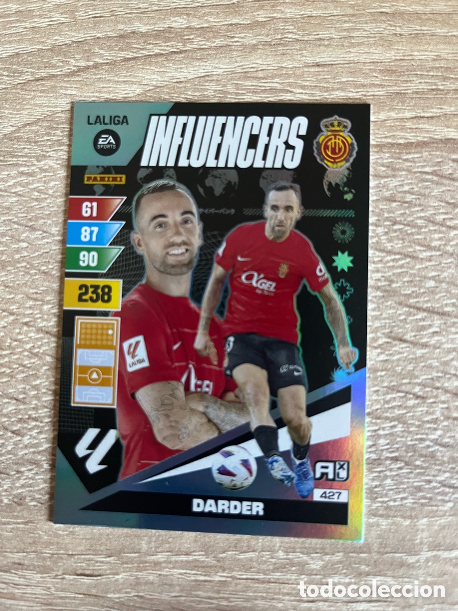 Cromos de f&uacute;tbol: 427 DARDER INFLUENCERS ADRENALYN 2023 2024 23 24 MALLORCA