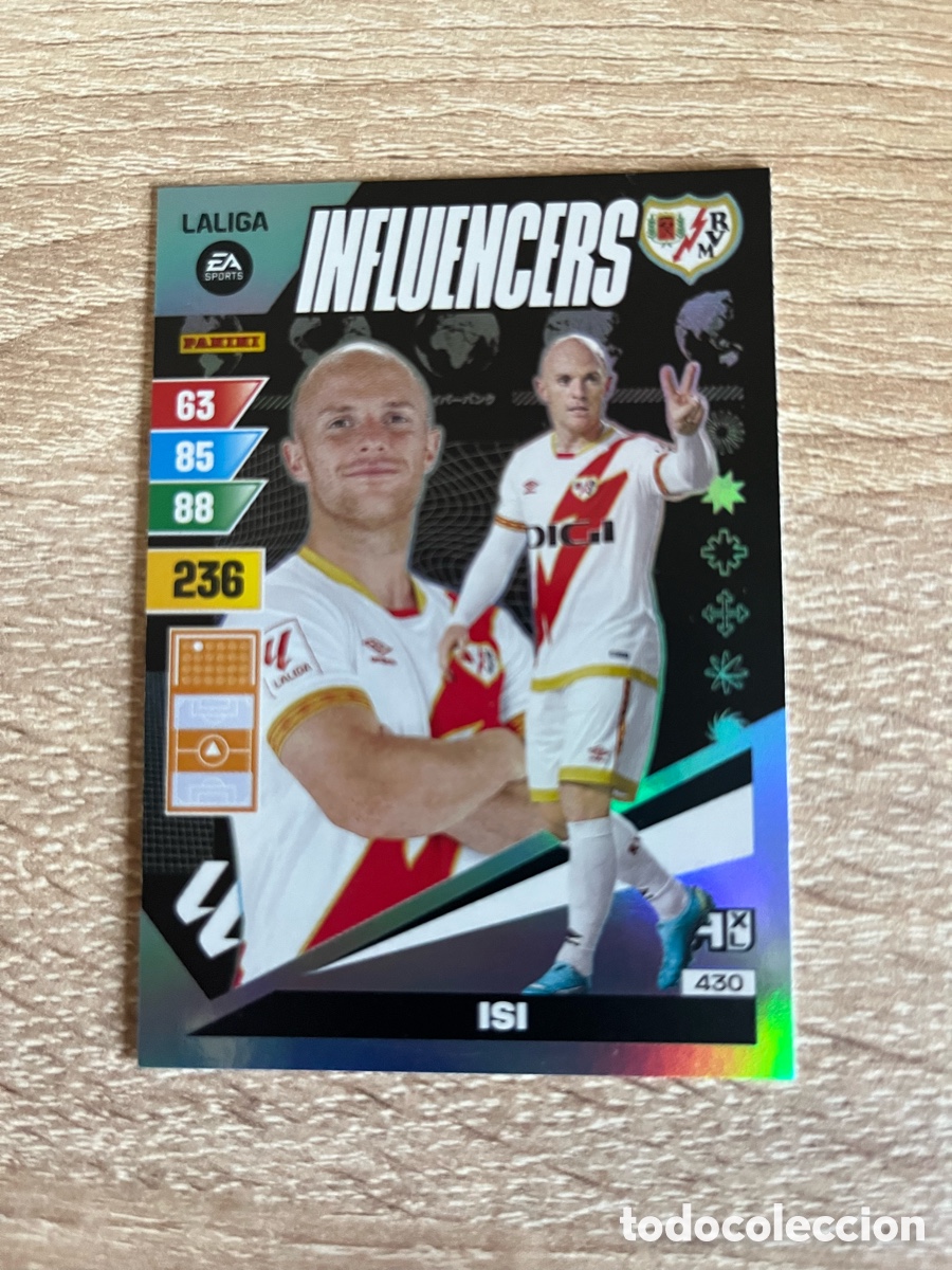 Cromos de f&uacute;tbol: 430 ISI PALAZ&Oacute;N INFLUENCERS ADRENALYN 2023 2024 23 24 RAYO VALLECANO