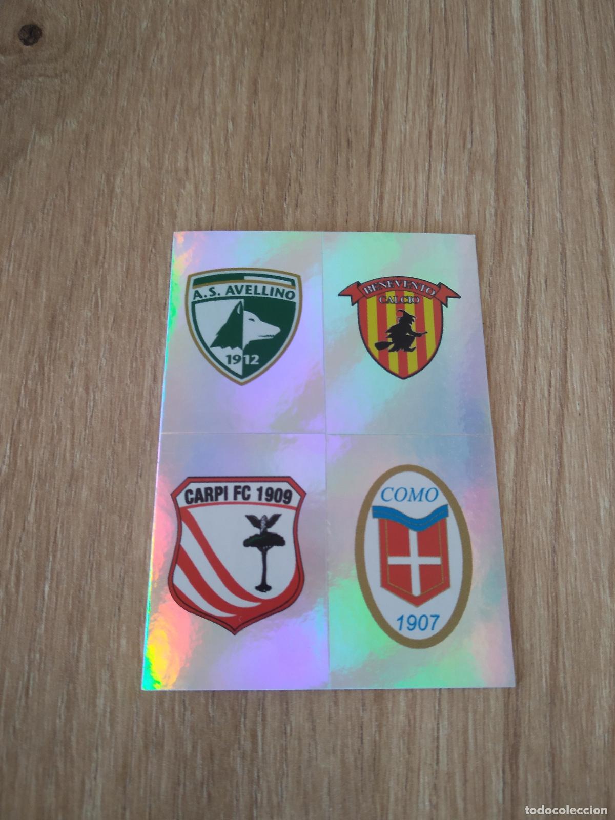 Cromos de f&uacute;tbol: 647 AVELLINO BENEVENTO CARPI COMO ESCUDO CROMO FUTBOL PANINI LIGA ITALIA 2011-2012 CALCIATORI 11-12