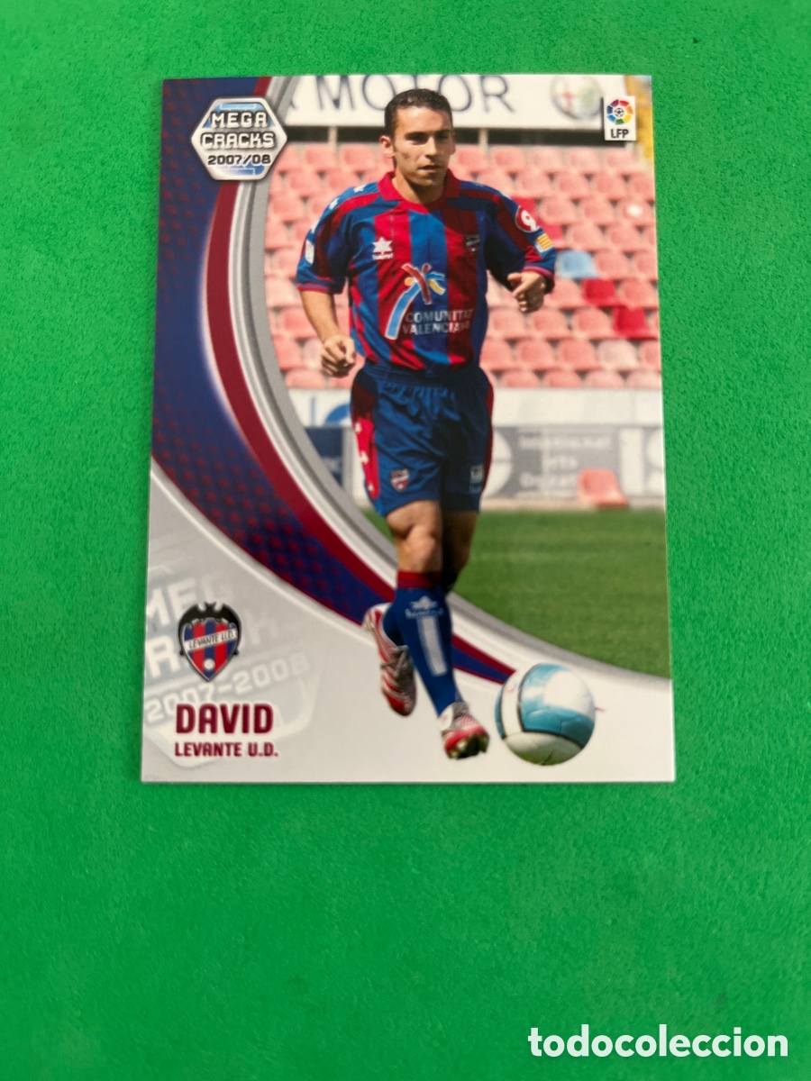 Cromos de f&uacute;tbol: DAVID 151 LEVANTE U.D. MGK 2007 2008 MEGACRACKS 07 08 PANINI NUEVO EN PERFECTO ESTADO
