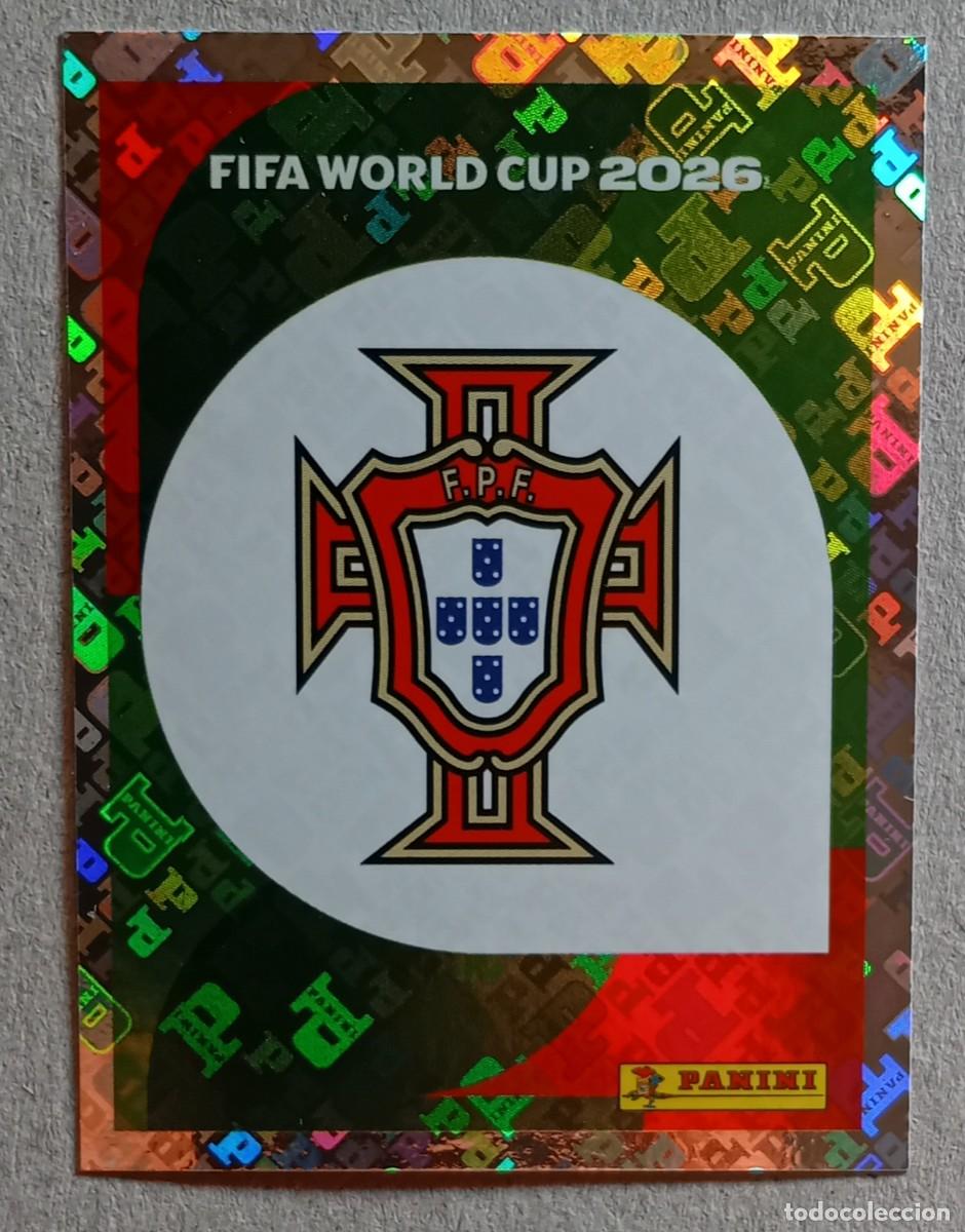 Fu&szlig;ball-Sticker: Figurina Panini 2026 Cromo World Cup Usa Mundial 2026 scudetto escudo badge Portugal n POR 1