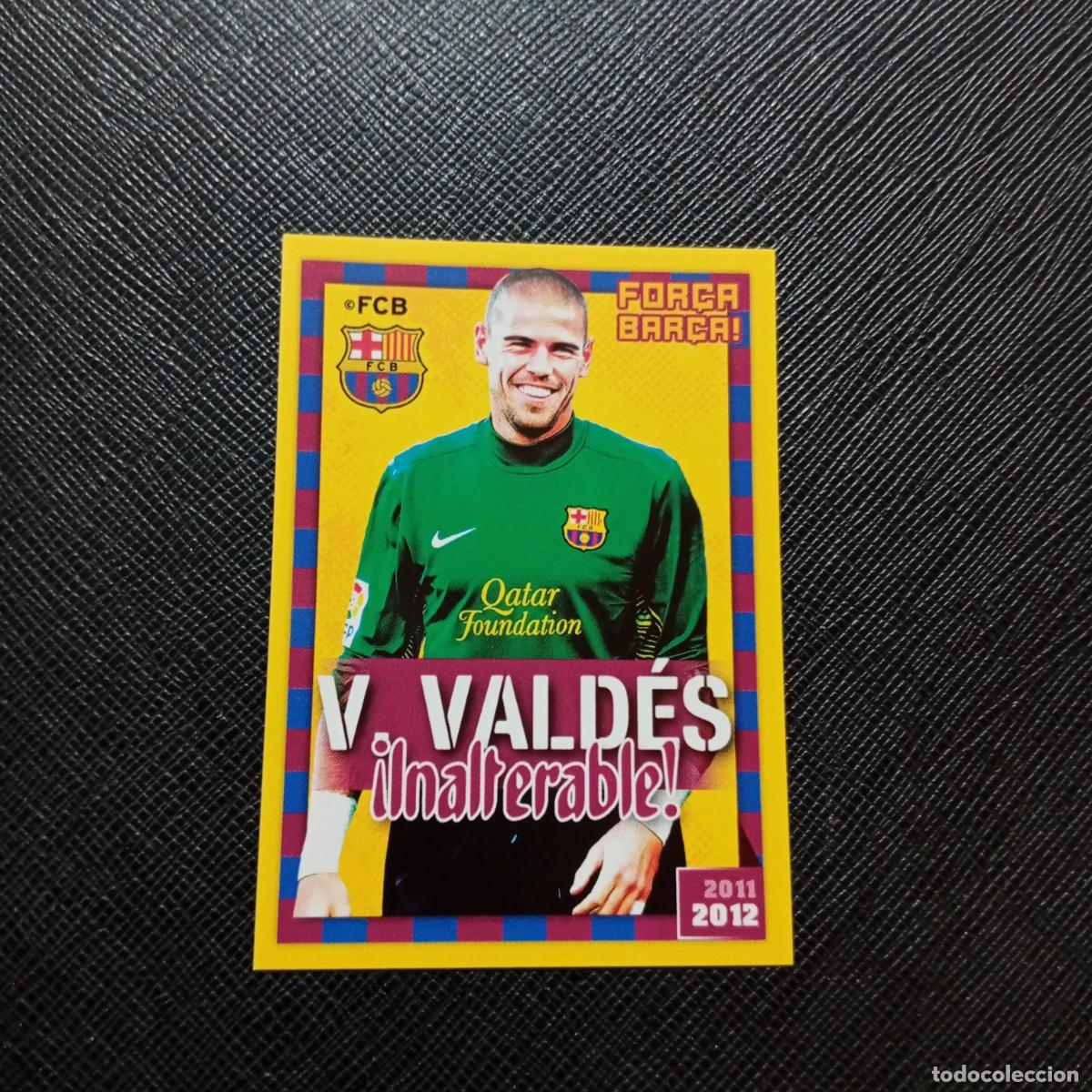 Fu&szlig;ball-Sticker: 24 VICTOR VALDES BARCELONA PANINI COLECCION OFICIAL 2011 2012 CROMO 11 12 - SIN PEGAR - A155 PG14