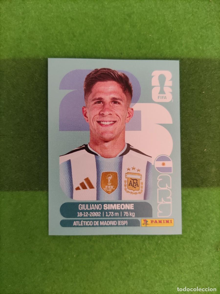 Cromos de Futebol: Simeone Argentina ARG 20 Sticker Mundial 2026 FIFA World Cup / Sin pegar