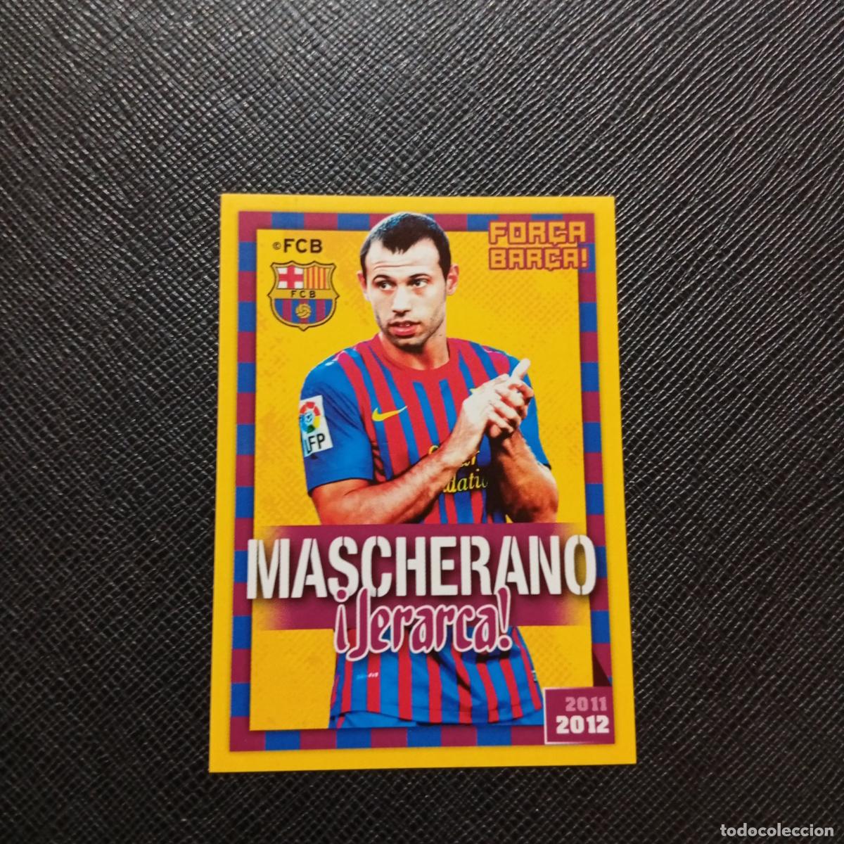 Fu&szlig;ball-Sticker: 72 MASCHERANO BARCELONA PANINI COLECCION OFICIAL 2011 2012 CROMO 11 12 - SIN PEGAR - A155 PG15