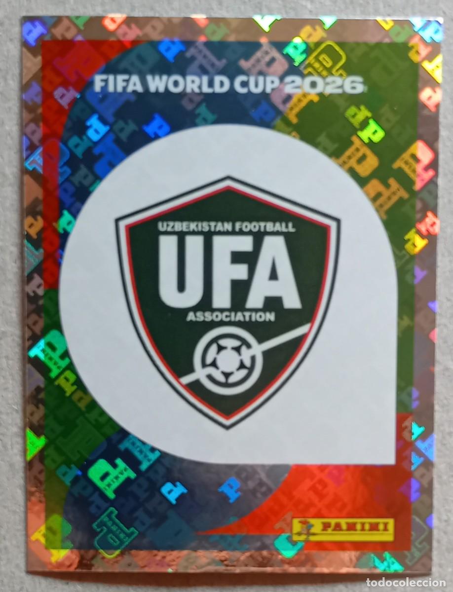 Fu&szlig;ball-Sticker: Figurina Panini 2026 Cromo World Cup Usa Mundial 2026 scudetto escudo badge Uzbekistan n UZB 1