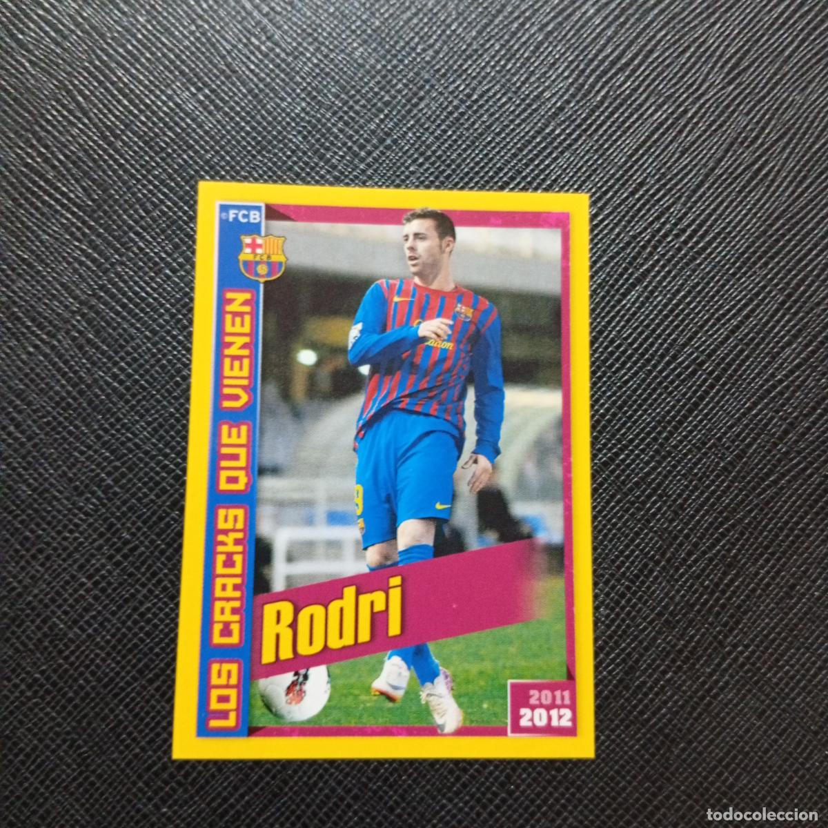 Fu&szlig;ball-Sticker: 198 RODRI BARCELONA PANINI COLECCION OFICIAL 2011 2012 CROMO 11 12 - SIN PEGAR - A155 PG15