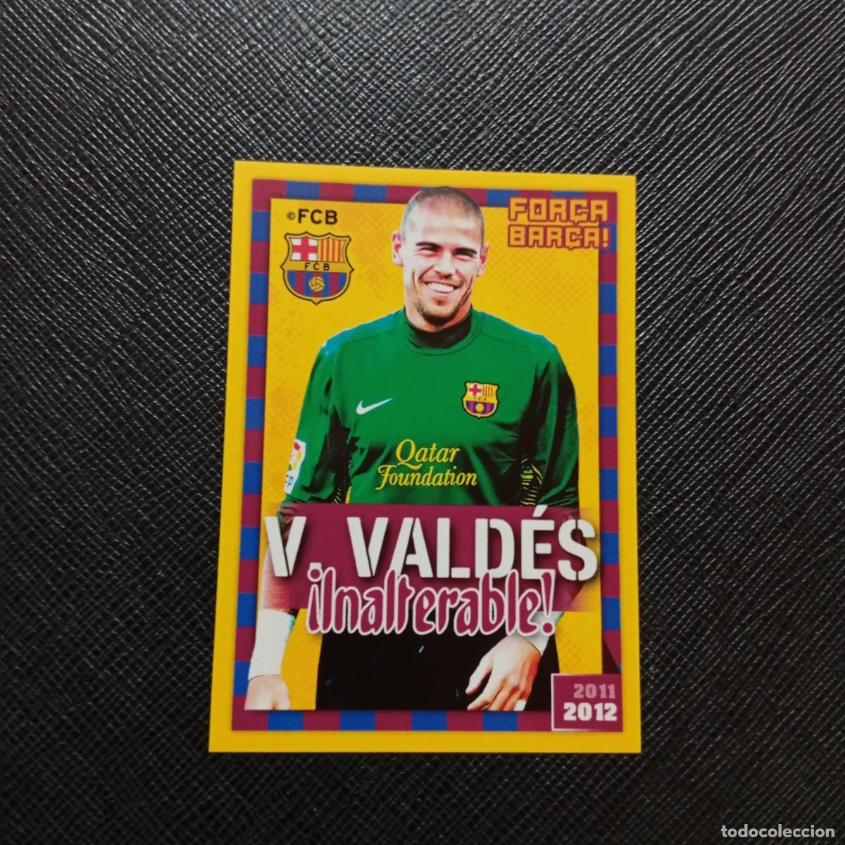 Fu&szlig;ball-Sticker: 24 VICTOR VALDES BARCELONA PANINI COLECCION OFICIAL 2011 2012 CROMO 11 12 - SIN PEGAR - A155 PG15