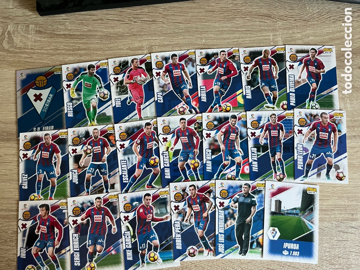 Figurine di Calcio: EIBAR MEGACRACKS MGK 2017 2018 17 18 EQUIPO COMPLETO