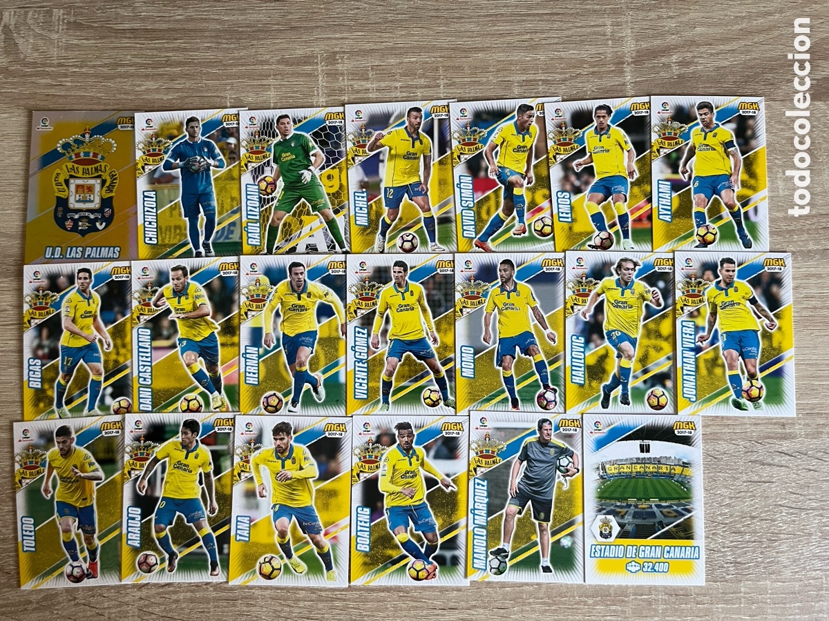 Figurine di Calcio: UD LAS PALMAS MEGACRACKS MGK 2017 2018 17 18 EQUIPO COMPLETO