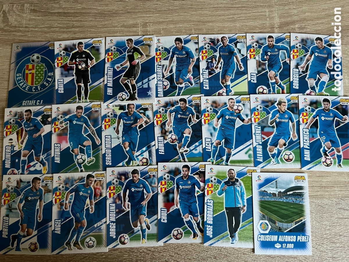Figurine di Calcio: GETAFE MEGACRACKS MGK 2017 2018 17 18 EQUIPO COMPLETO