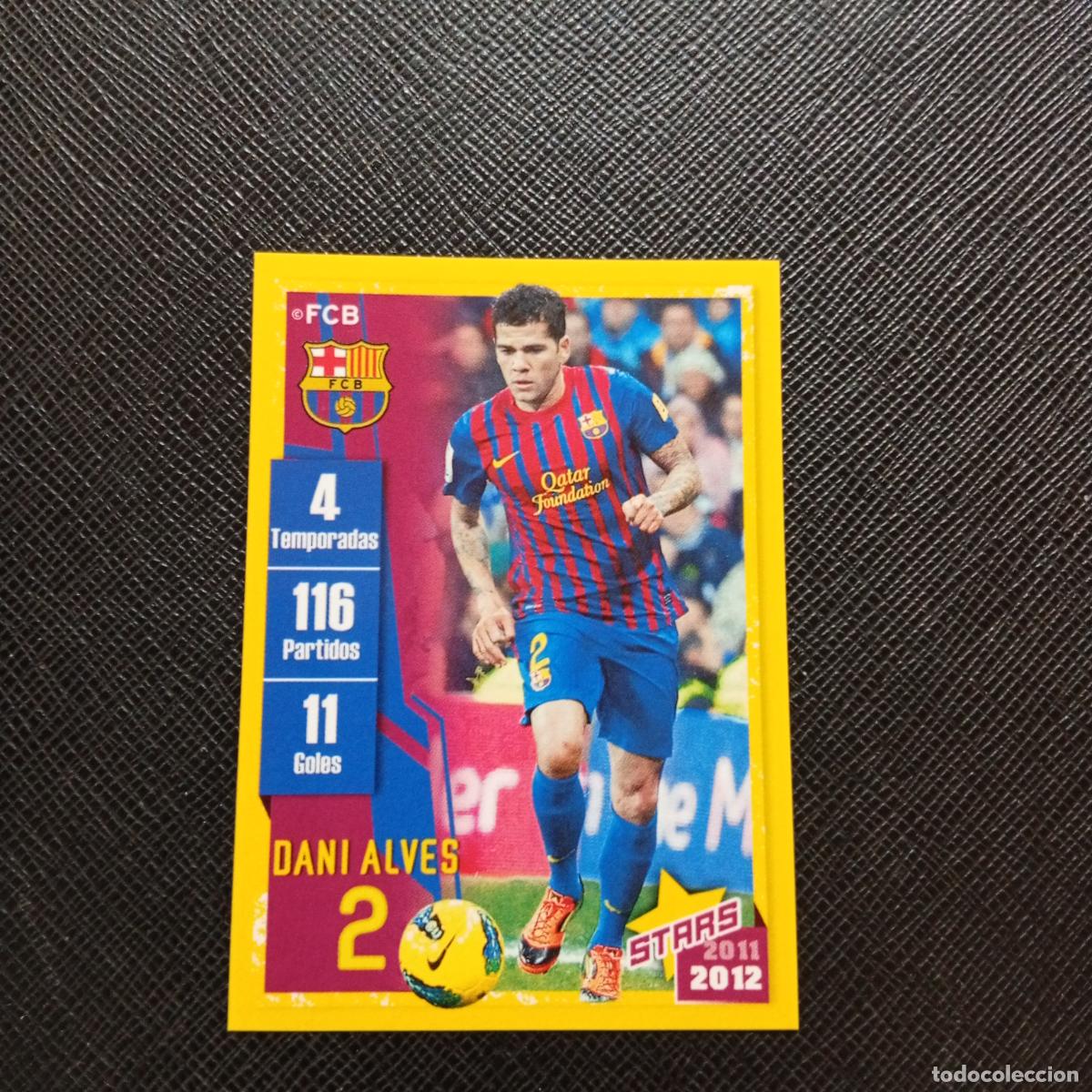 Fu&szlig;ball-Sticker: 35 DANI ALVES BARCELONA PANINI COLECCION OFICIAL 2011 2012 CROMO 11 12 - SIN PEGAR - A155 PG17