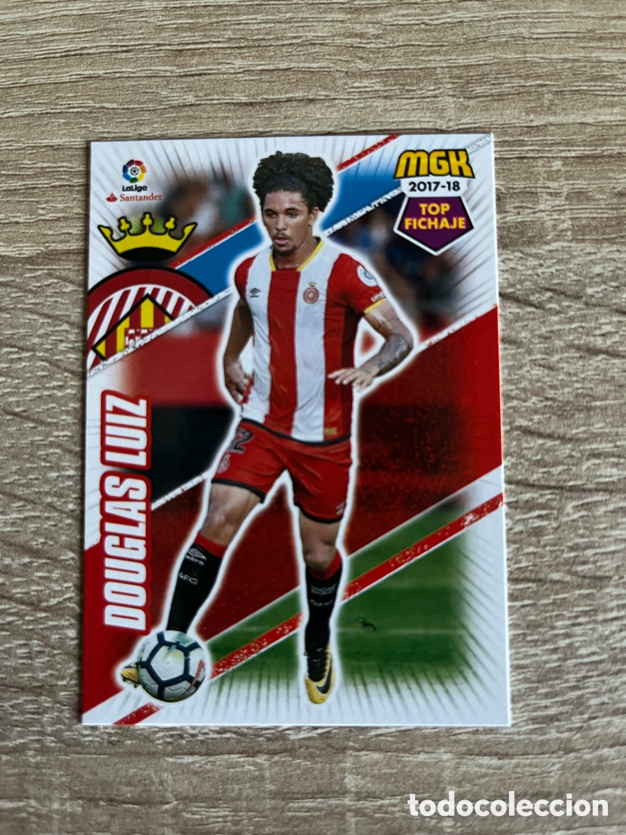 Fu&szlig;ball-Sticker: 290 DOUGLAS LUIZ TOP FICHAJE MEGACRACKS MGK 2017 2018 17 18 GIRONA