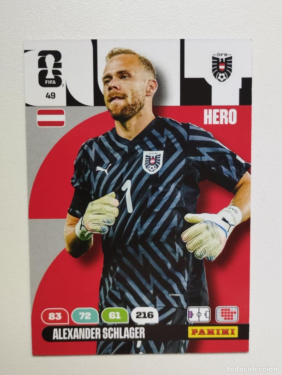 Figurine di Calcio: CROMO CARD ADRENALYN MUNDIAL WORLD CUP 2026 HERO 49 SCHLAGER AUSTRIA