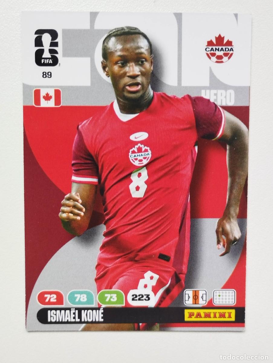 Figurine di Calcio: CROMO CARD ADRENALYN PANINI MUNDIAL WORLD CUP 2026 HERO ISMAEL KONE 89 CANADA