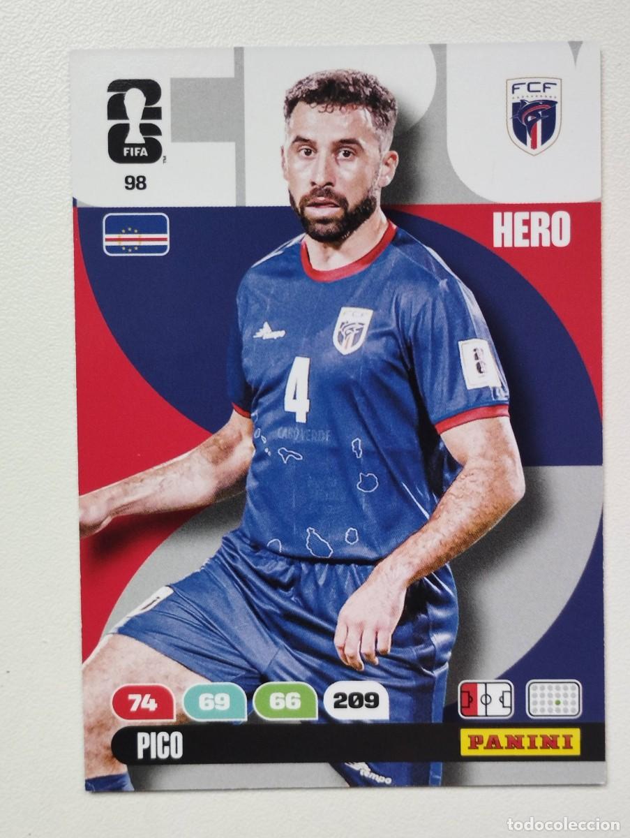 Figurine di Calcio: CROMO CARD ADRENALYN PANINI MUNDIAL WORLD CUP 2026 HERO PICO 98 CABO VERDE