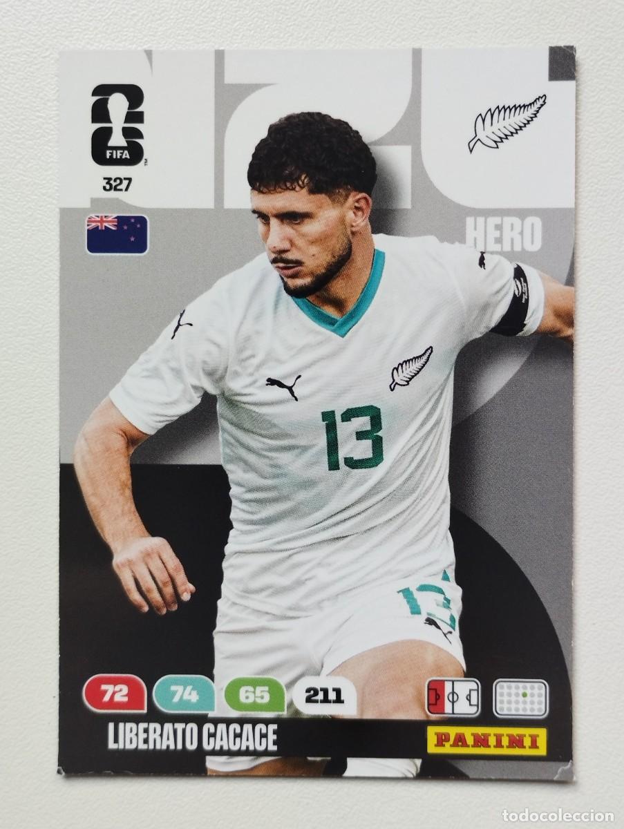 Cromos de f&uacute;tbol: CROMO CARD ADRENALYN PANINI MUNDIAL WORLD CUP 2026 HERO LIBERATO CACACE 327 NUEVA ZELANDA