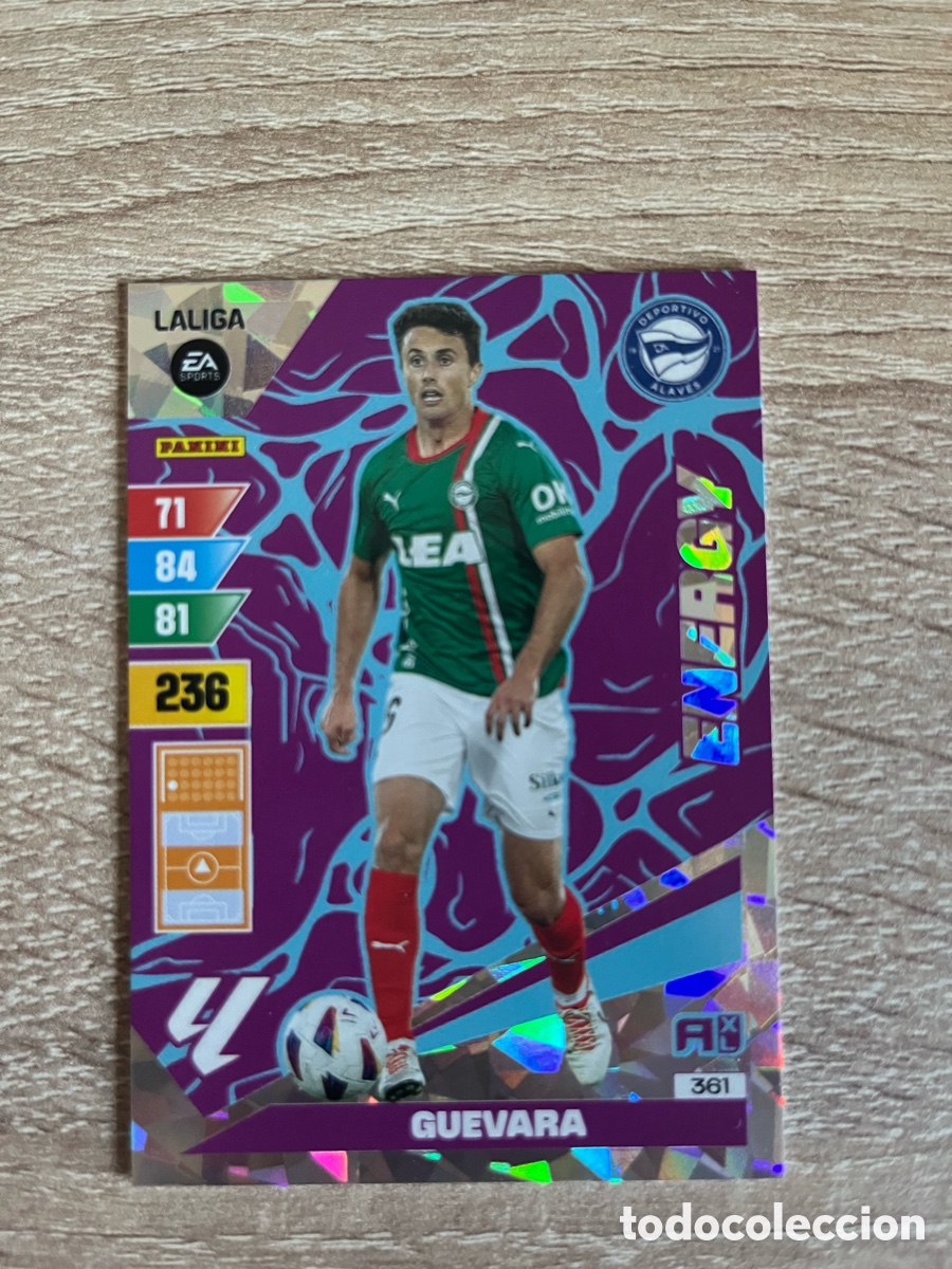 Cromos de f&uacute;tbol: 361 GUEVARA ENERGY ADRENALYN 2023 2024 23 24 ALAV&Eacute;S