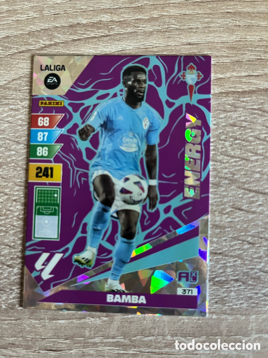 Cromos de f&uacute;tbol: 371 BAMBA ENERGY ADRENALYN 2023 2024 23 24 CELTA DE VIGO