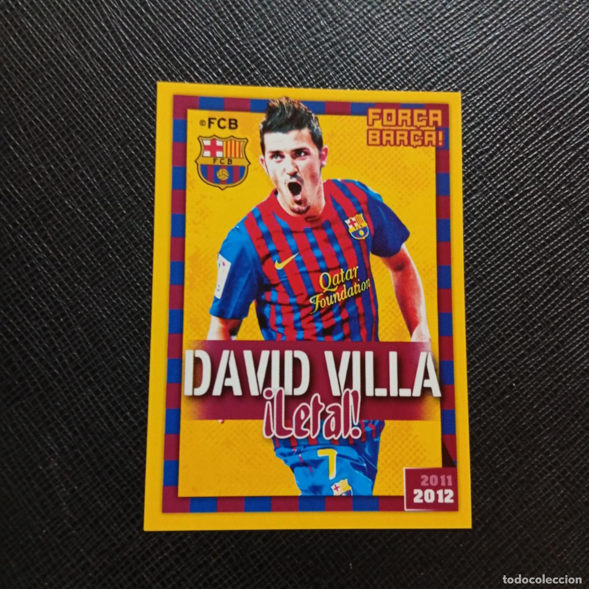 Cromos de f&uacute;tbol: 151 VILLA BARCELONA PANINI COLECCION OFICIAL 2011 2012 CROMO 11 12 - SIN PEGAR - A155 PG21