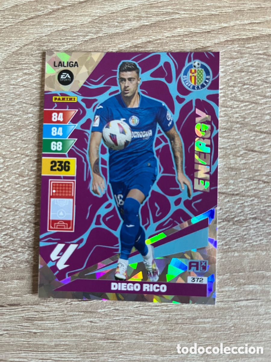 Cromos de f&uacute;tbol: 372 DIEGO RICO ENERGY ADRENALYN 2023 2024 23 24 GETAFE