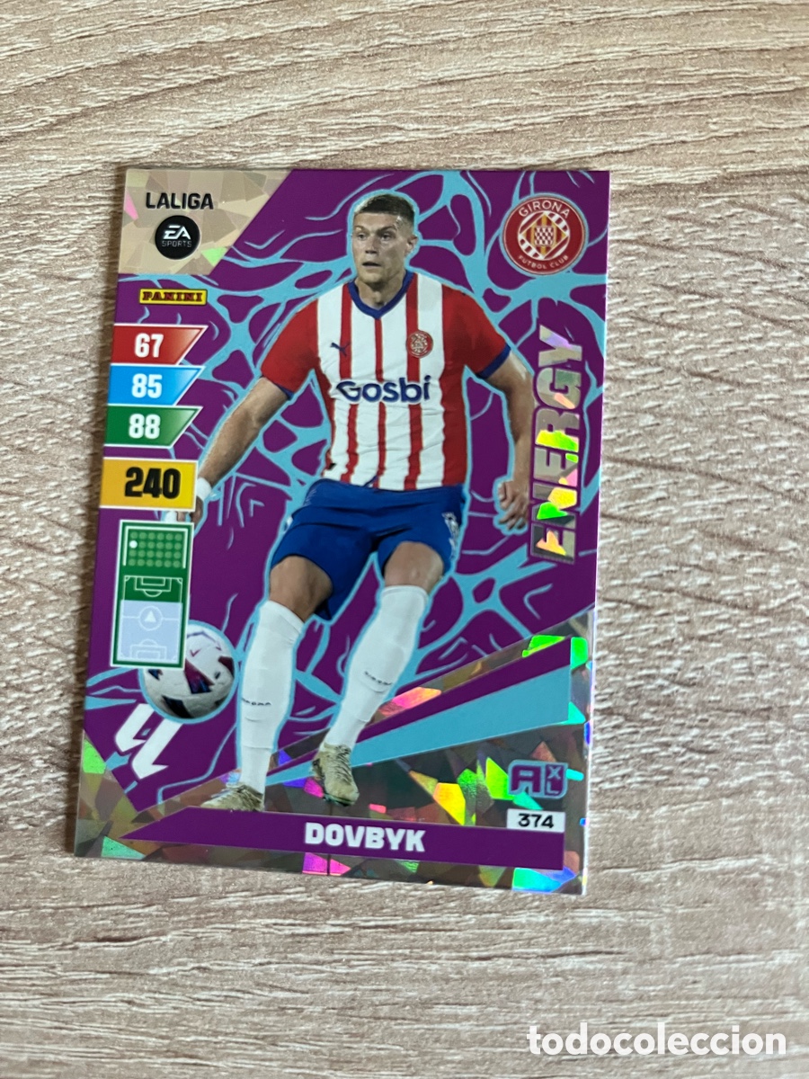 Cromos de f&uacute;tbol: 374 DOVBYK ENERGY ADRENALYN 2023 2024 23 24 GIRONA