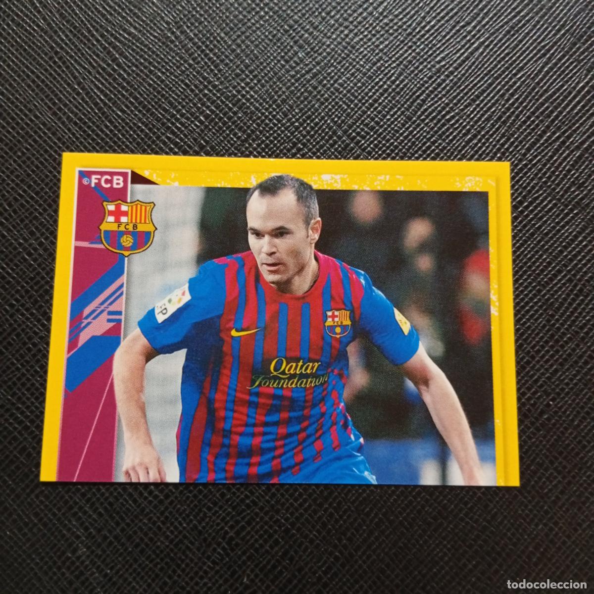 Cromos de f&uacute;tbol: 124 INIESTA BARCELONA PANINI COLECCION OFICIAL 2011 2012 CROMO 11 12 - SIN PEGAR - A155 PG21