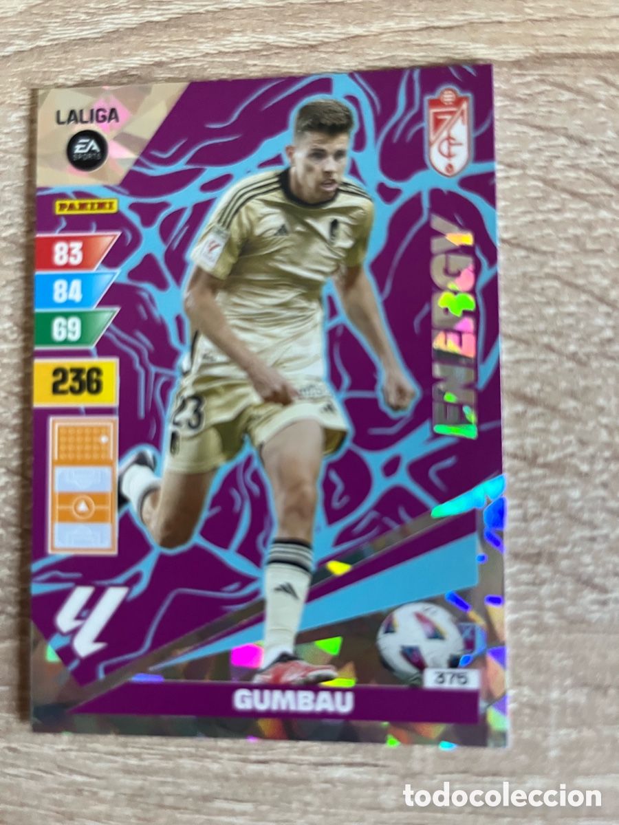 Cromos de f&uacute;tbol: 375 GUMBAU ENERGY ADRENALYN 2023 2024 23 24 GRANADA