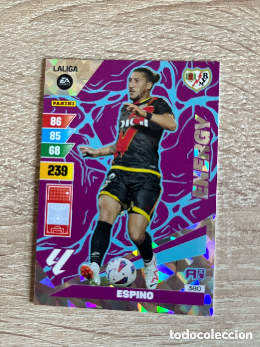 Fu&szlig;ball-Sticker: 380 ESPINO ENERGY ADRENALYN 2023 2024 23 24 RAYO VALLECANO