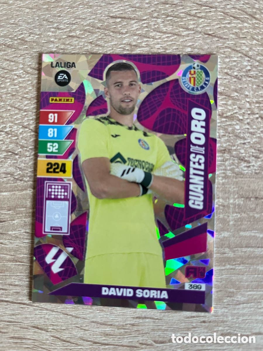 Figurine di Calcio: 389 DAVID SORIA GUANTES DE ORO ADRENALYN 2023 2024 23 24 GETAFE