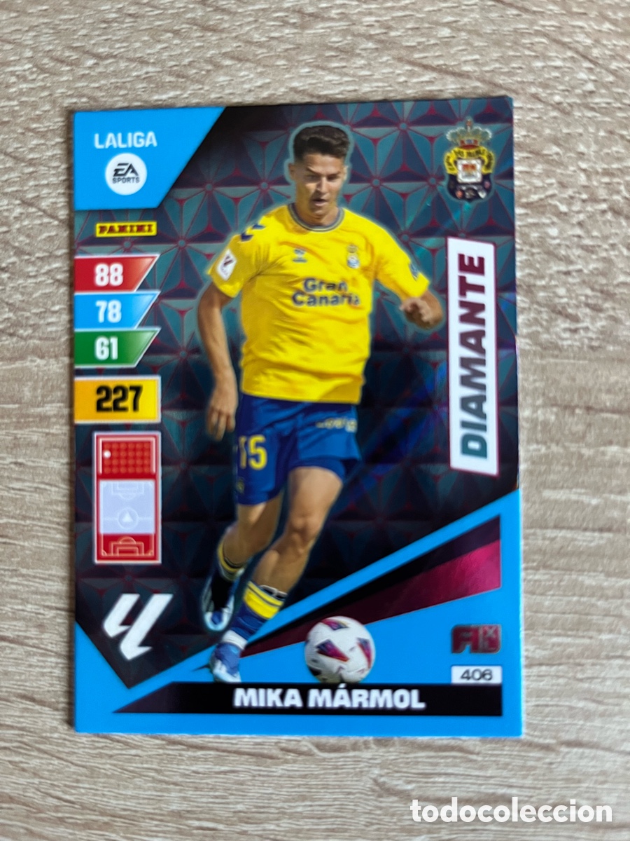 Cromos de Futebol: 406 MIKA M&Aacute;RMOL DIAMANTE ADRENALYN 2023 2024 23 24 UD LAS PALMAS