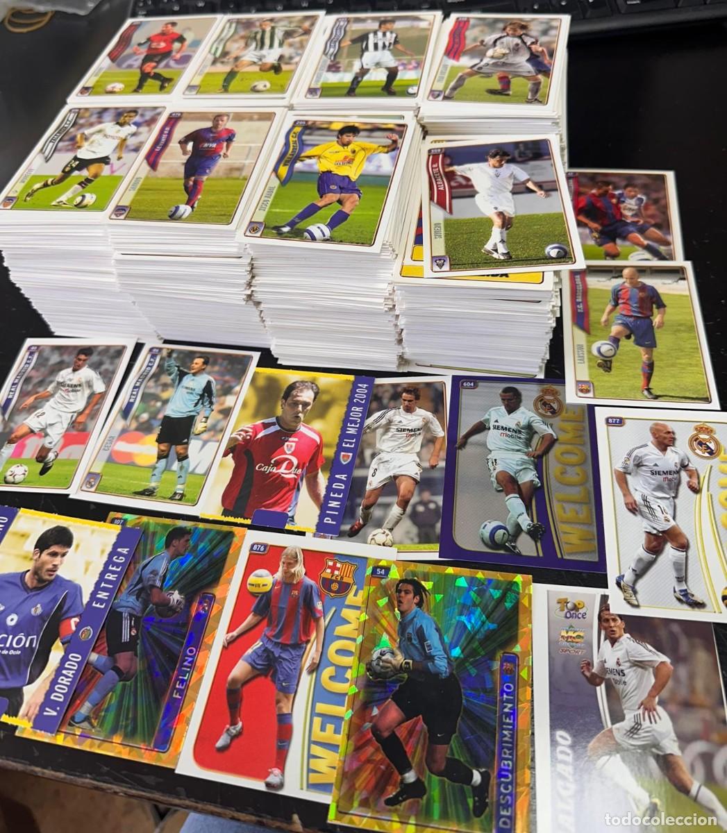 Football Stickers: Lote 1580 Cards Aprox Mundicromo 2004 2005 FC Barcelona Real Madrid las de la imagen