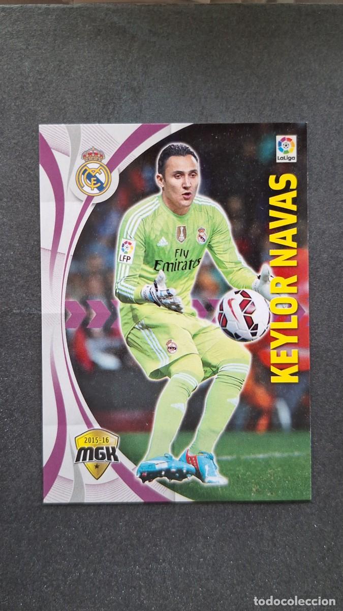 Cromos de f&uacute;tbol: L1 KEYLOR NAVAS REAL MADRID 328 PANINI MEGACRACKS 2015 2016 15 16