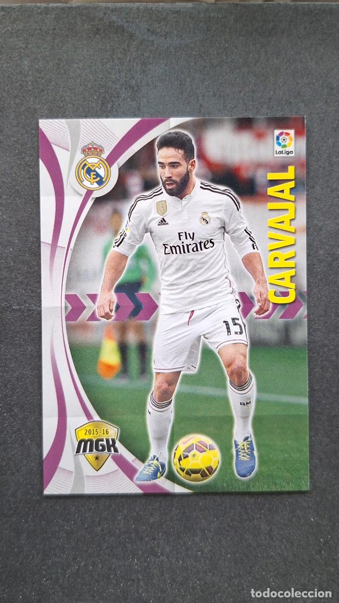 Cromos de f&uacute;tbol: L1 CARVAJAL REAL MADRID 329 PANINI MEGACRACKS 2015 2016 15 16