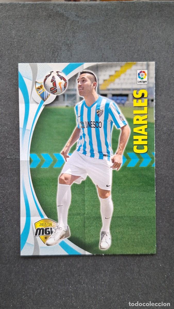 Cromos de f&uacute;tbol: L1 CHARLES MALAGA C. F. 372 PANINI MEGACRACKS 2015 2016 15 16