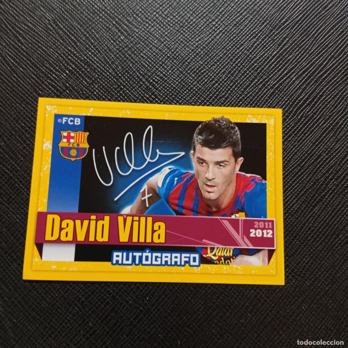 Cromos de f&uacute;tbol: 152 VILLA BARCELONA PANINI COLECCION OFICIAL 2011 2012 CROMO 11 12 - SIN PEGAR - A155 PG25