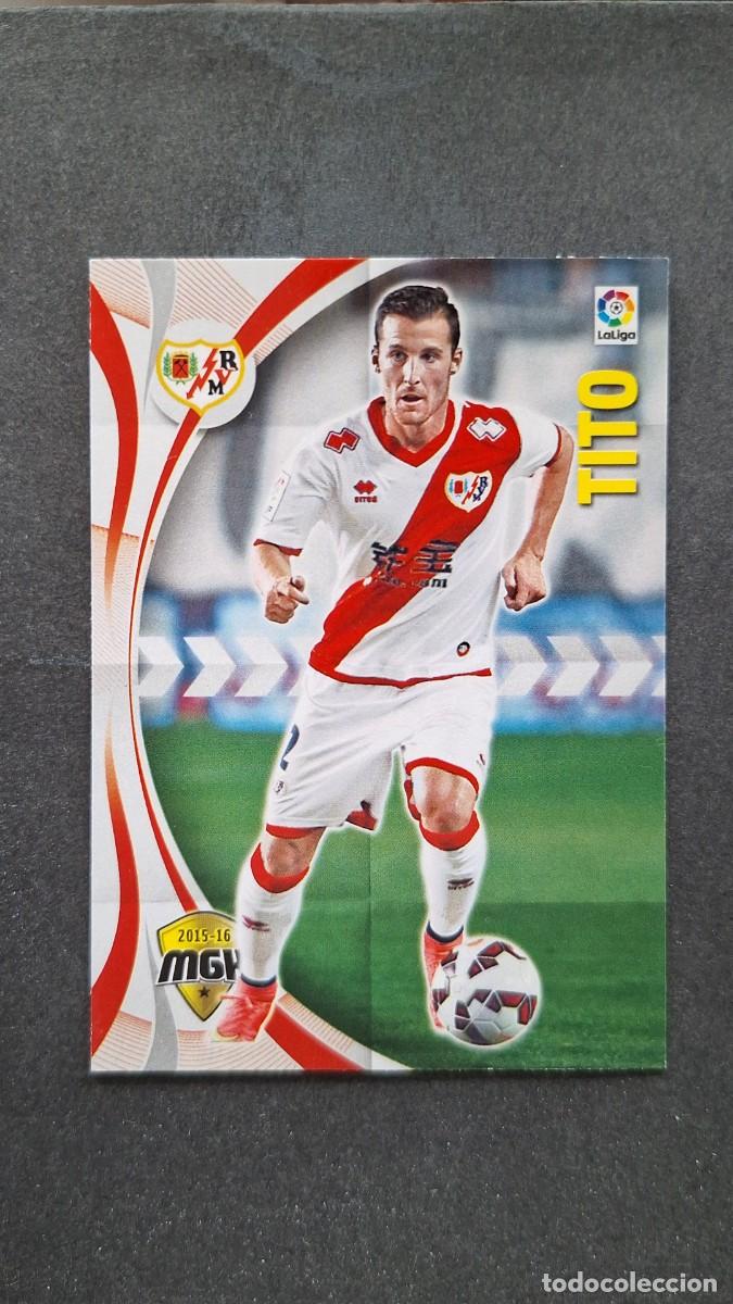 Cromos de f&uacute;tbol: L1 TITO RAYO VALLECANO 383 PANINI MEGACRACKS 2015 2016 15 16