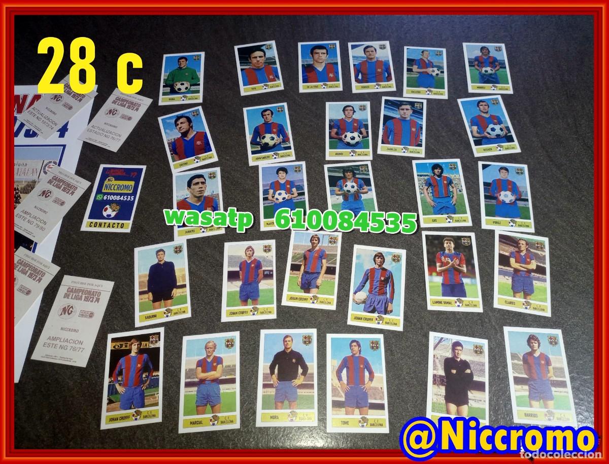 Cromos de Futebol: 28 jugadores del fc barcelona LIGA DE FUTBOL 73 74 cromos editados por Niccromo